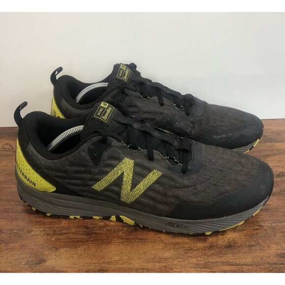 New Balance Nitrel Shoes‎ Mens SZ 12 Yellow Black Speedride Athletic Toe Protect - Picture 1 of 11